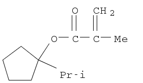 2-Propenoic acid, 2-methyl-, 1-(1-methylethyl)cyclopentyl ester                                                                                                                                         
